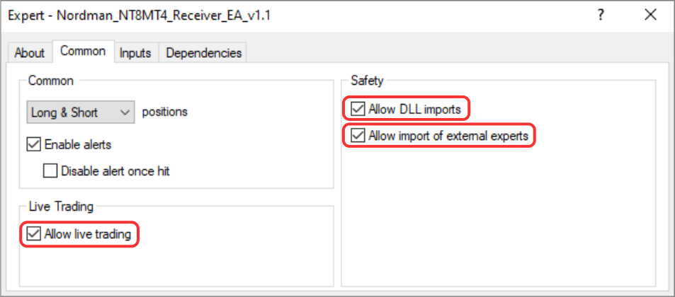 Install the Expert Advisor on the Chart and Configure It