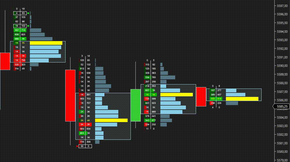 NinjaTrader FootPrint Volume Profile Indicator