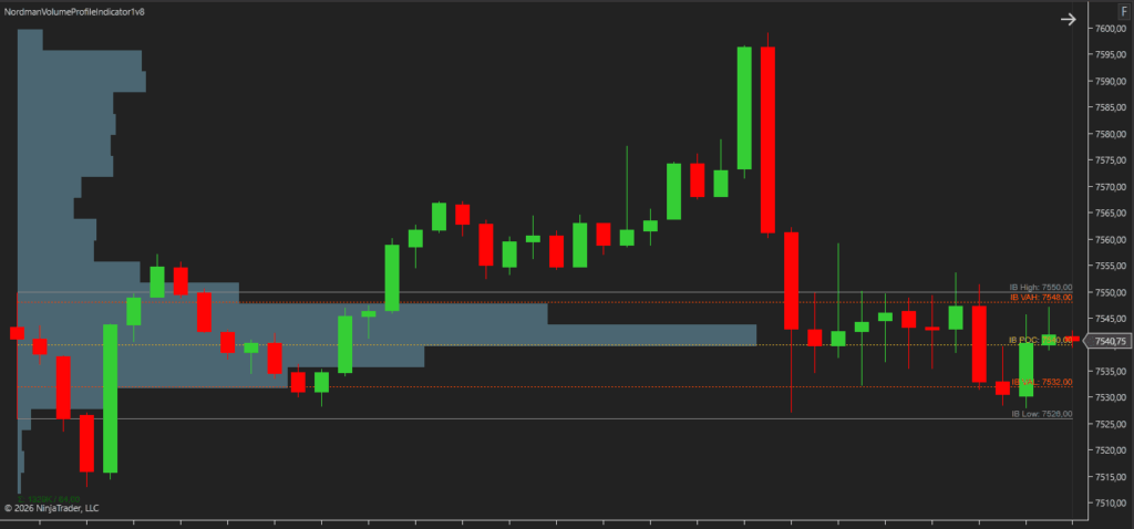 ninjatrader volume profile indicator initial balance