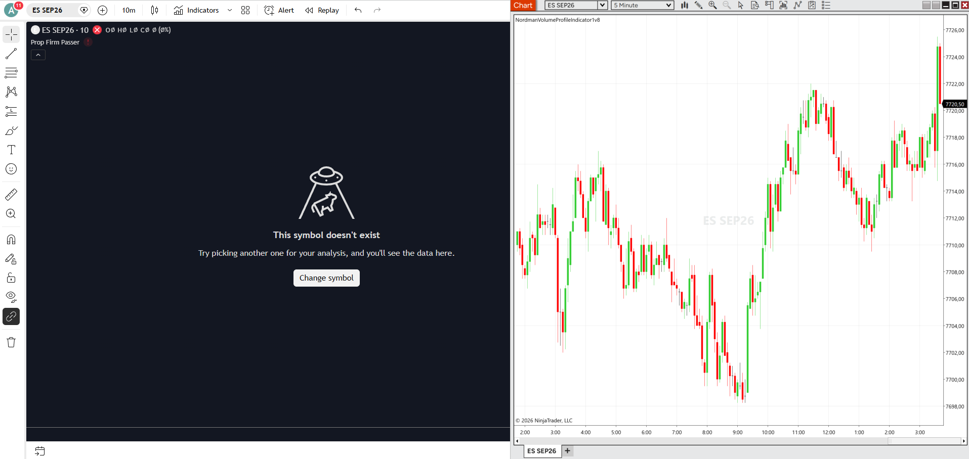 Symbol mapping between TradingView, MetaTrader and NinjaTrader — different names for the same instrument